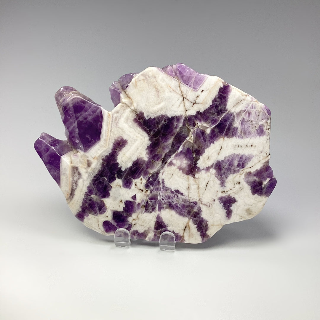 Chevron Amethyst Slice - Rocks and Gems Canada