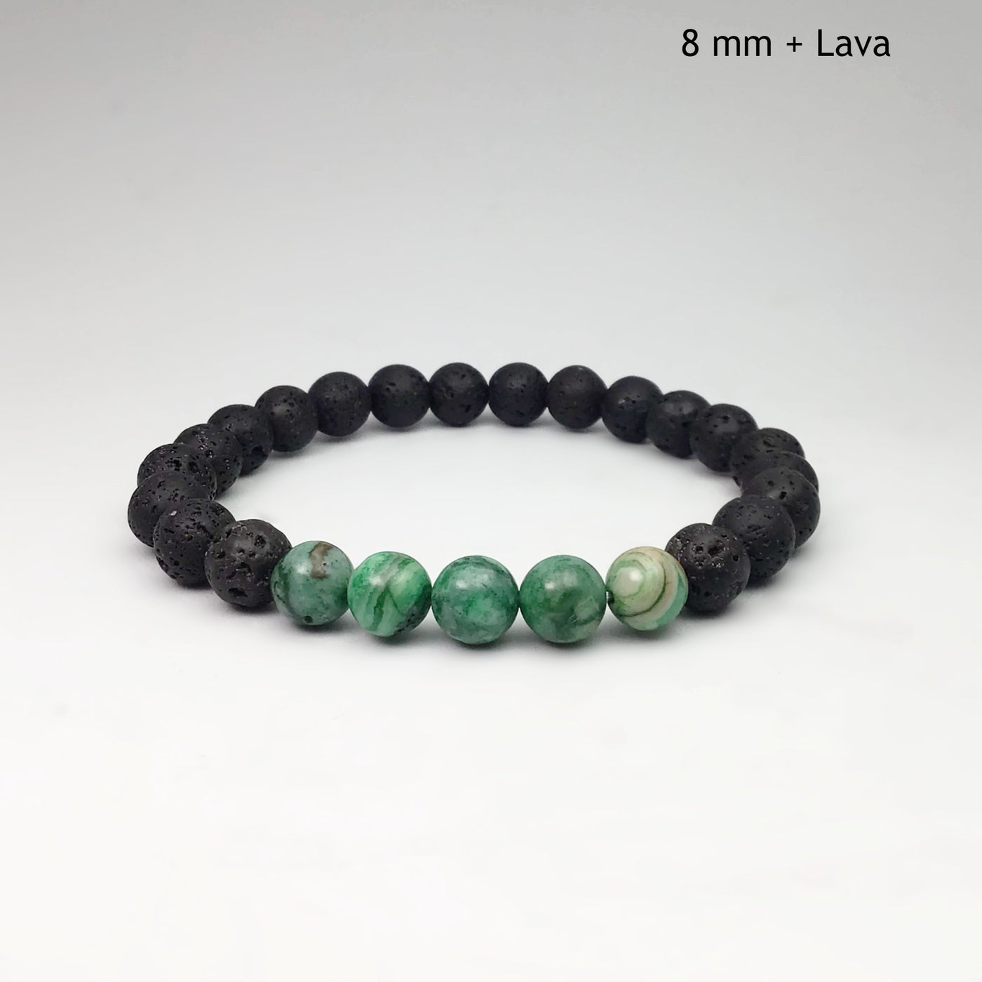 Green Crazy Lace Agate Beaded Bracelet