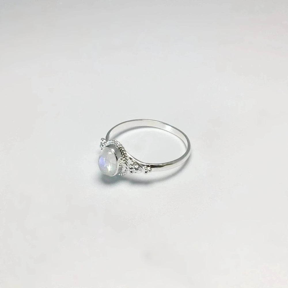Rainbow Moonstone Ring - Rocks and Gems Canada
