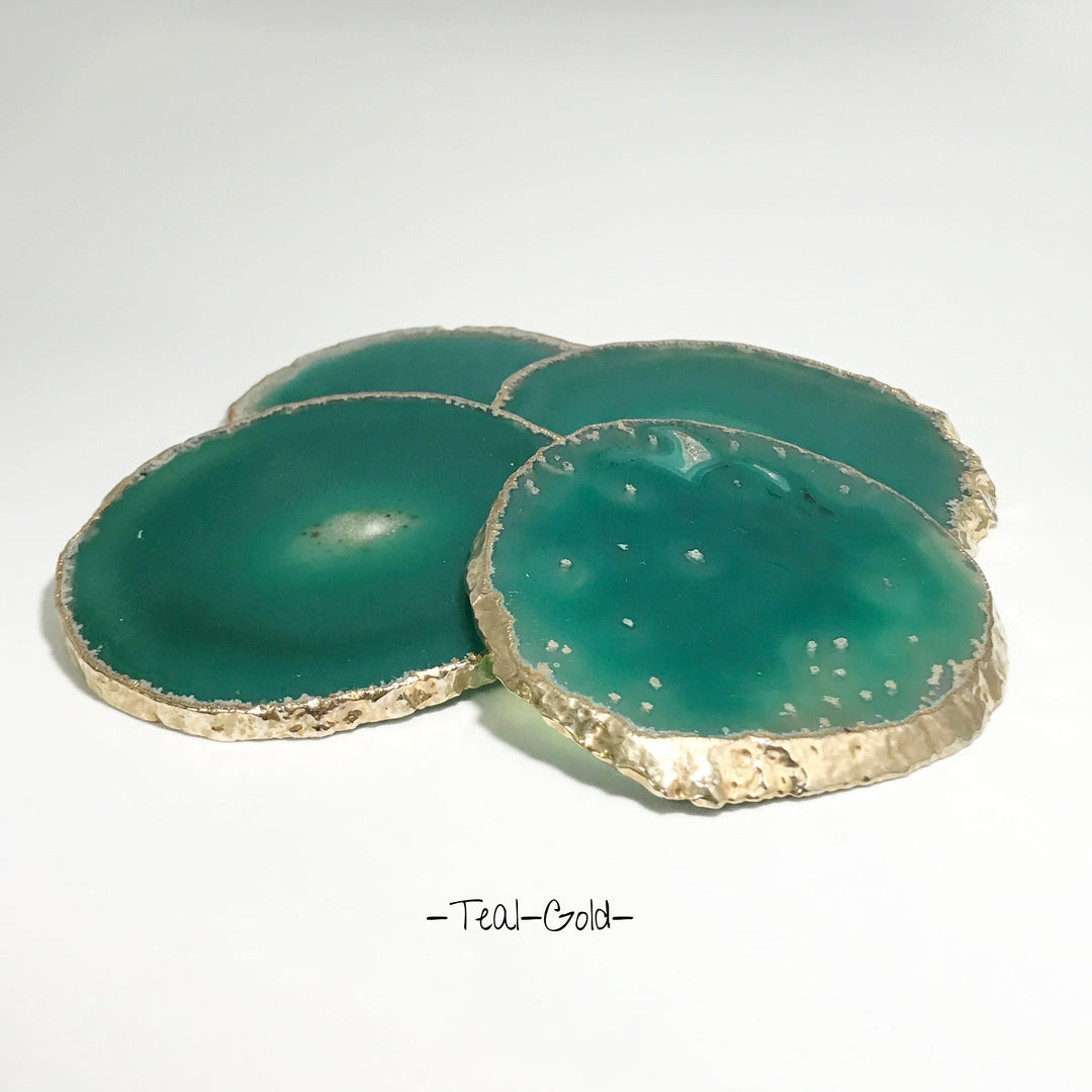 Agate Coasters - Set of 4 - Rocks and Gems Canada