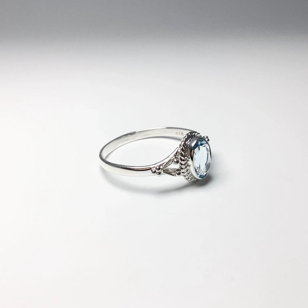 Blue Topaz Ring - Rocks and Gems Canada