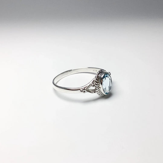 Blue Topaz Ring - Rocks and Gems Canada
