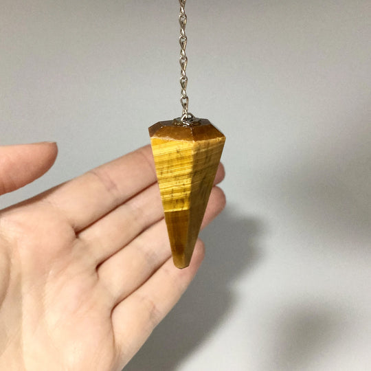 Tiger Eye Pendulum - Rocks and Gems Canada