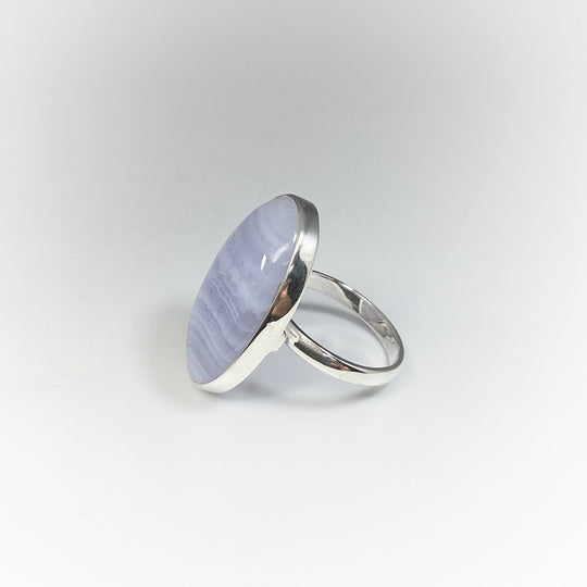 Blue Lace Agate Ring - Rocks and Gems Canada