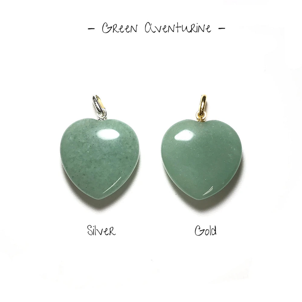 Heart Shaped Gemstone Pendant - Small - Rocks and Gems Canada