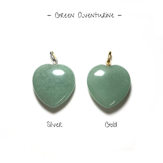 Heart Shaped Gemstone Pendant - Small - Rocks and Gems Canada