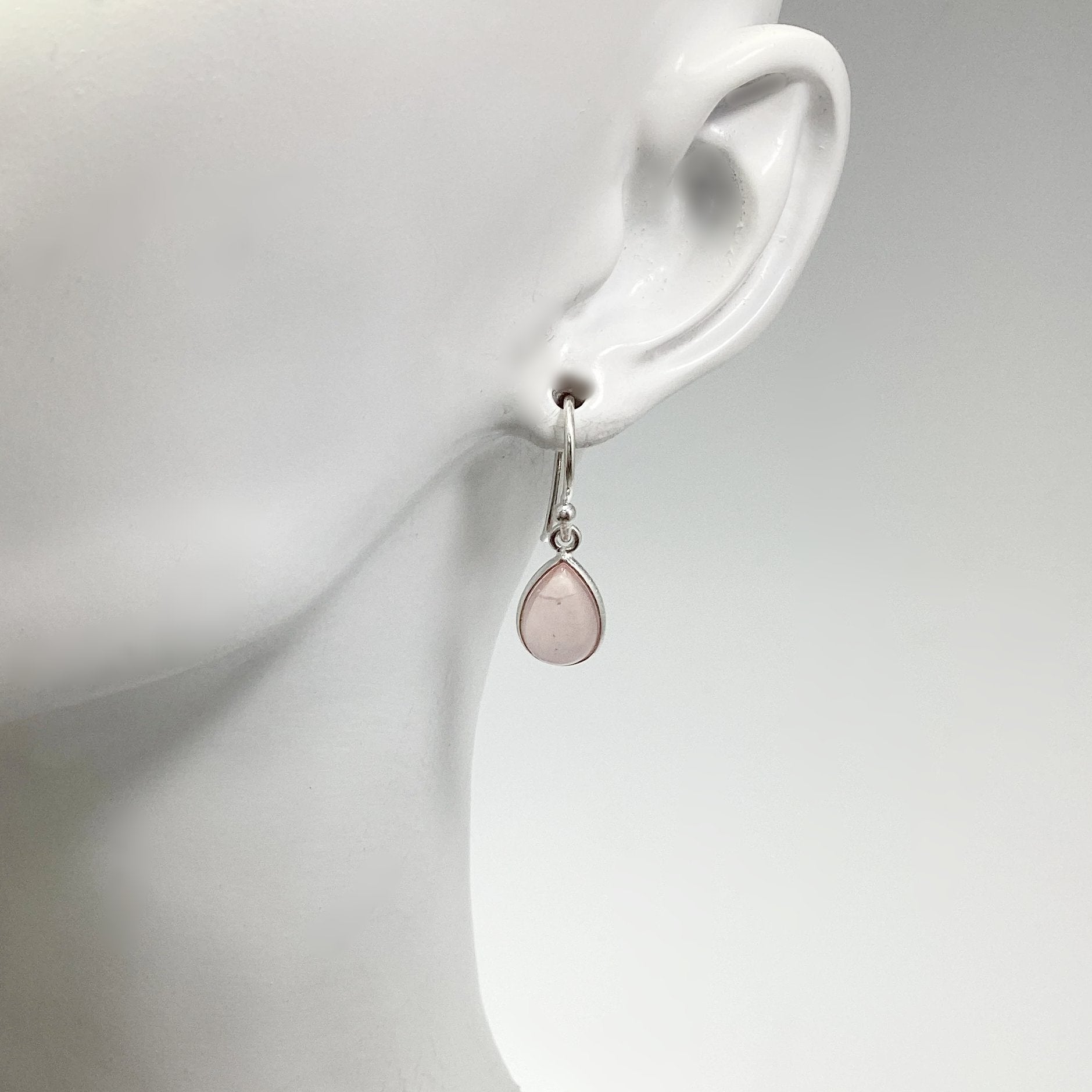 Rose Quartz Dangle Earrings - Rocks and Gems Canada