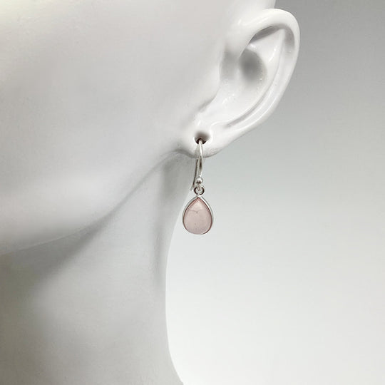 Rose Quartz Dangle Earrings - Rocks and Gems Canada