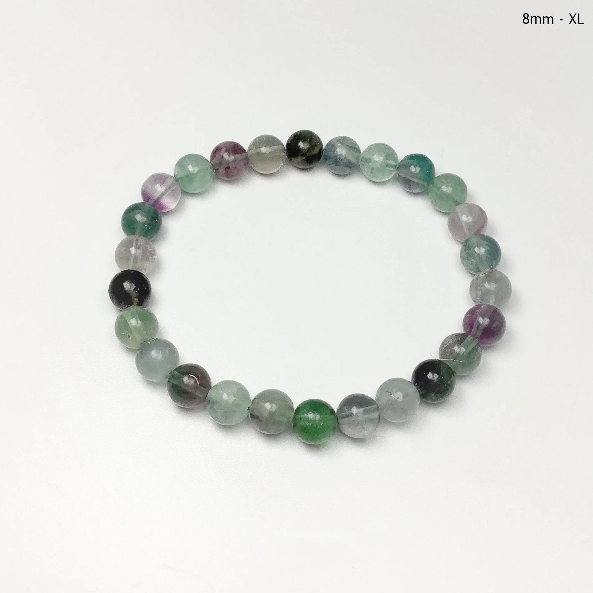 Fluorite bead bracelet discount