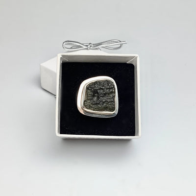 Moldavite Ring