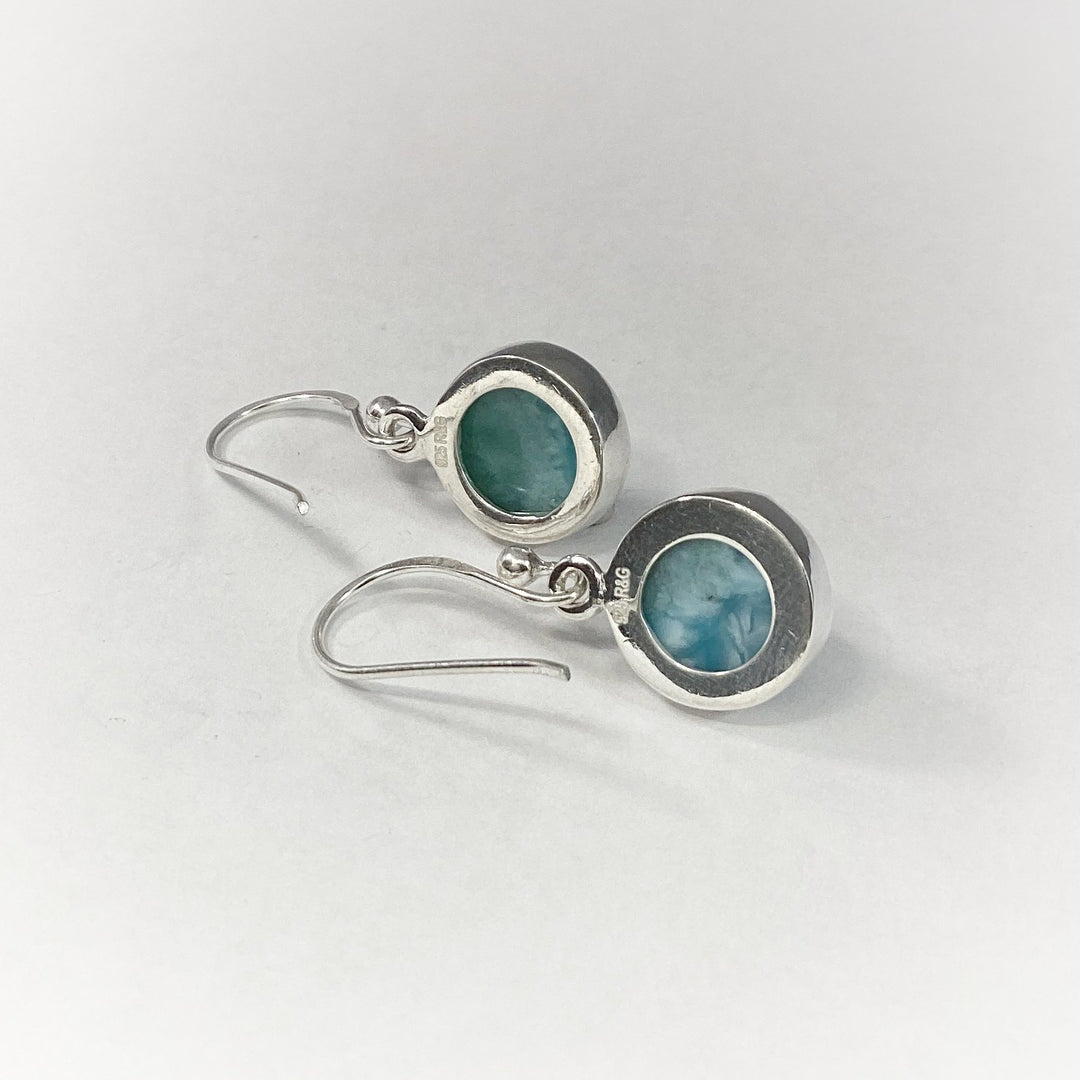 Larimar Dangle Earrings - Rocks and Gems Canada