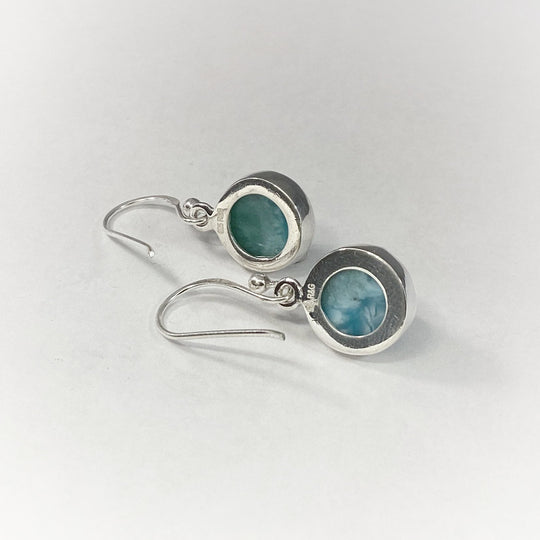 Larimar Dangle Earrings - Rocks and Gems Canada