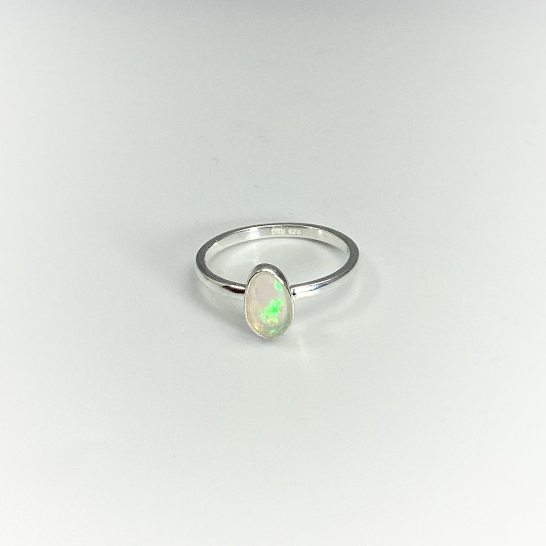 Faceted Ethiopian Fire Opal Ring - Rocks and Gems Canada