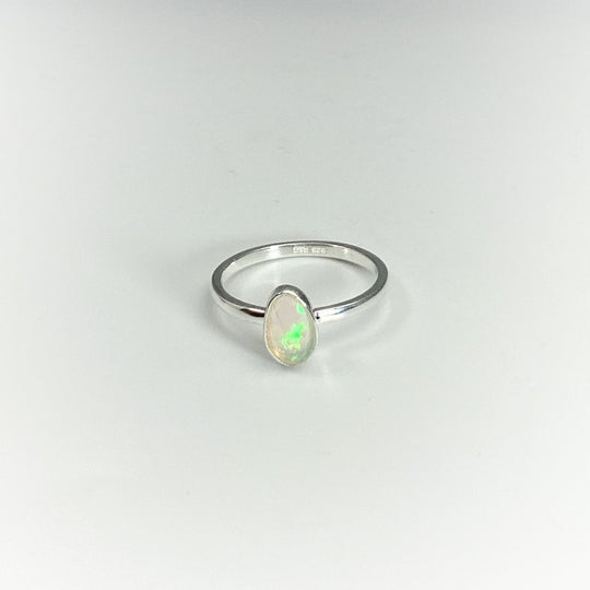 Faceted Ethiopian Fire Opal Ring - Rocks and Gems Canada