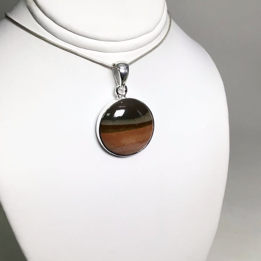 Polychrome Scenic Jasper Pendant - Rocks and Gems Canada