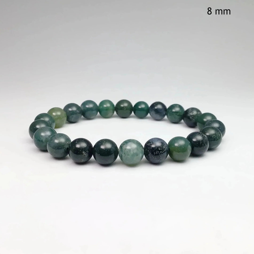 Moss Agate Beaded Bracelet - Rocks and Gems Canada