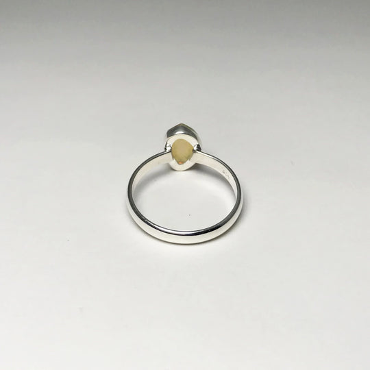 Faceted Ethiopian Fire Opal Ring - Rocks and Gems Canada