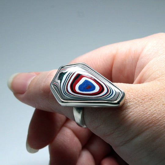 Fordite Ring - Rocks and Gems Canada