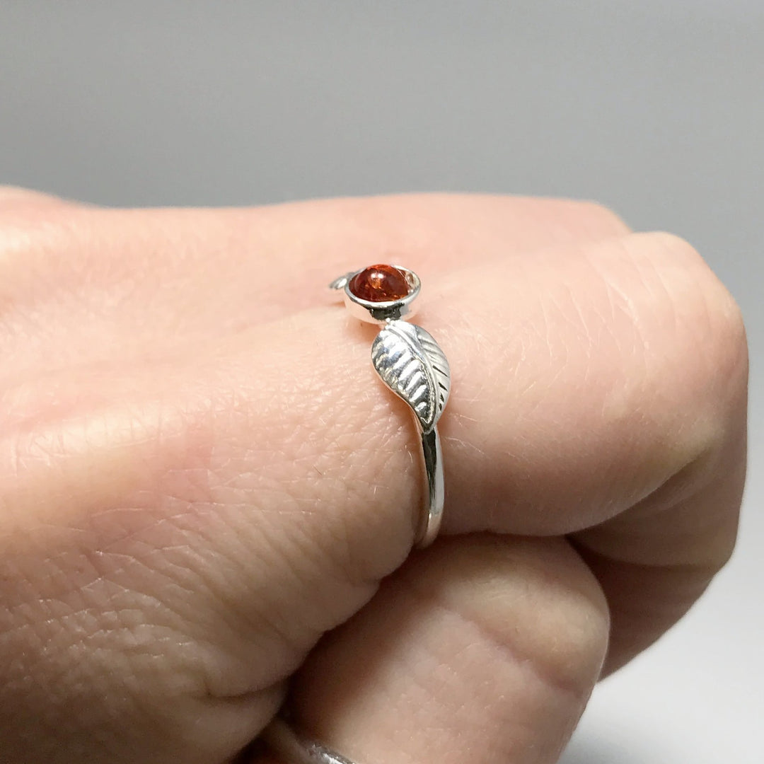 Cognac Amber Ring - Rocks and Gems Canada