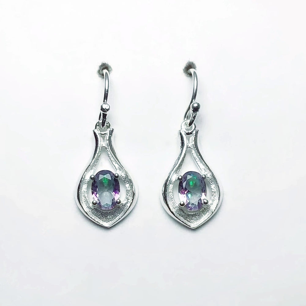 Mystic Topaz Dangle Earrings - Rocks and Gems Canada