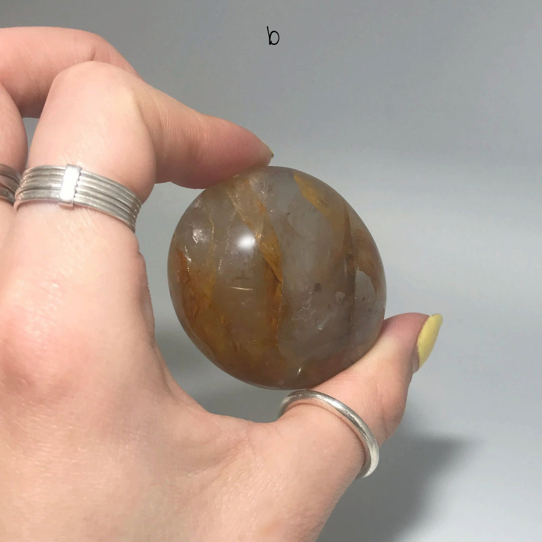 Dark Golden Hematoid Quartz Tumble - Rocks and Gems Canada