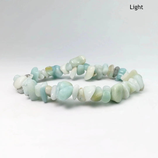 Amazonite Chip Beaded Bracelet - Rocks and Gems Canada