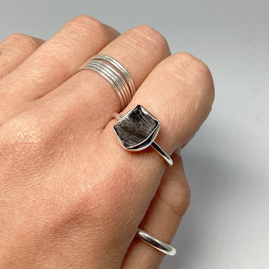 Raw Elite Shungite Ring - Rocks and Gems Canada