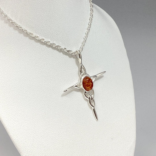 Cognac Amber Pendant - Rocks and Gems Canada