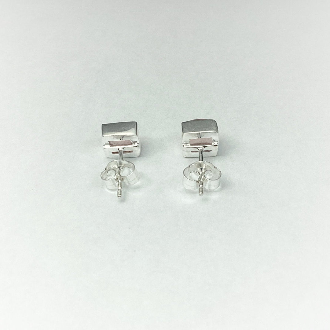 Rose Quartz Stud Earrings - Rocks and Gems Canada