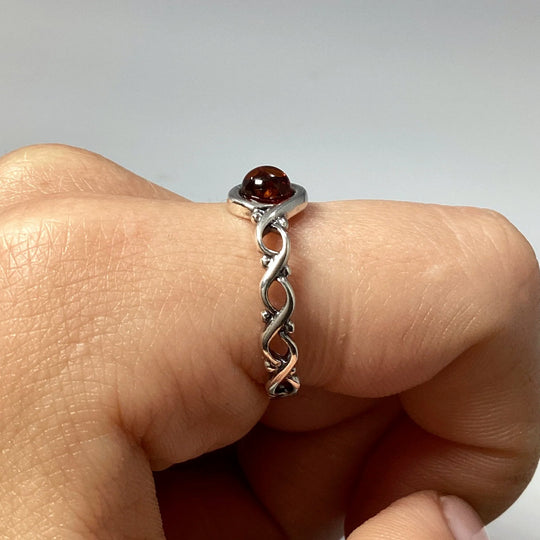 Cognac Amber Ring - Rocks and Gems Canada