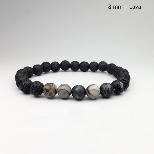 Web Jasper Beaded Bracelet - Rocks and Gems Canada