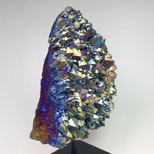 Rainbow Amethyst Druze Cluster On Stand - Rocks and Gems Canada