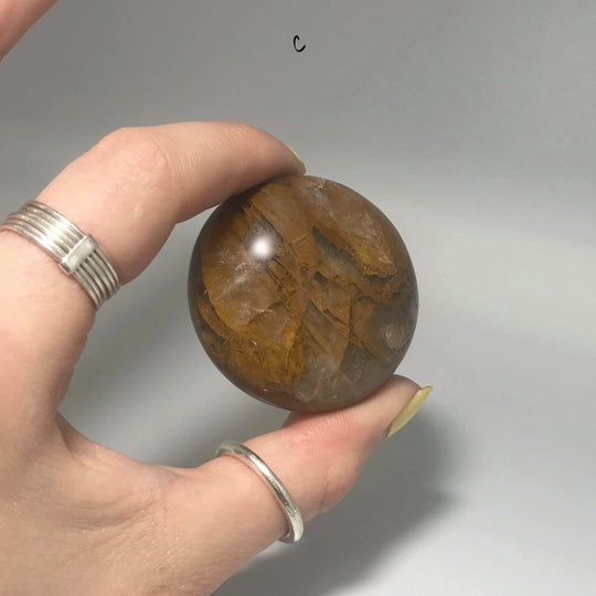 Dark Golden Hematoid Quartz Tumble - Rocks and Gems Canada