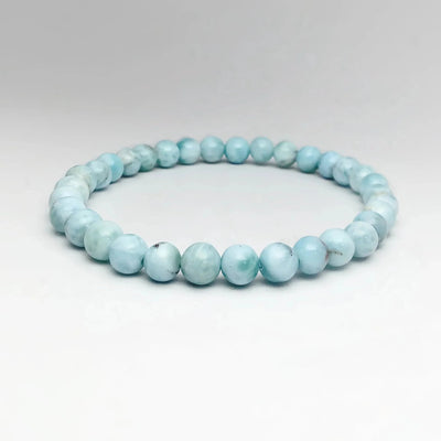 Larimar Beaded Bracelet - 6mm