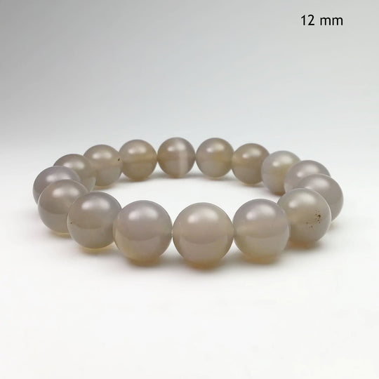 Natural Agate Beaded Bracelet - Rocks and Gems Canada