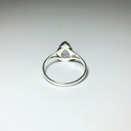 Rainbow Moonstone Ring - Rocks and Gems Canada