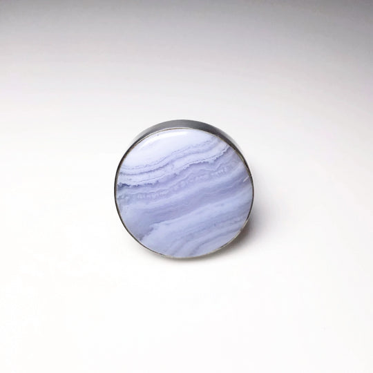 Blue Lace Agate Ring - Rocks and Gems Canada