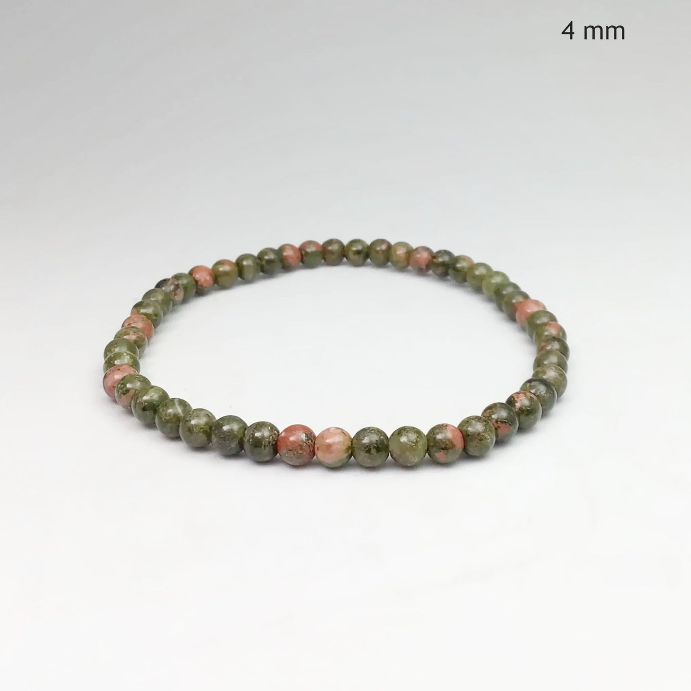 Unakite Jasper Beaded Bracelet