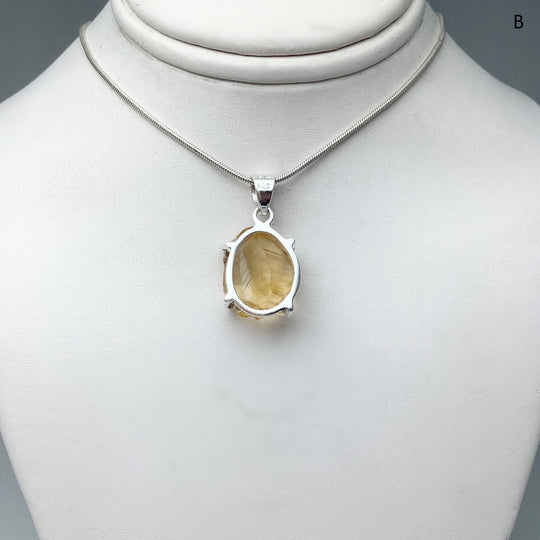 Raw Citrine Pendant - Rocks and Gems Canada