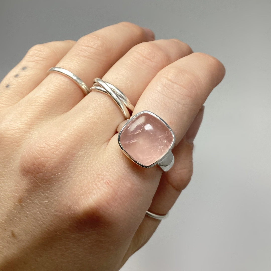 Rose Quartz Ring - Rocks and Gems Canada