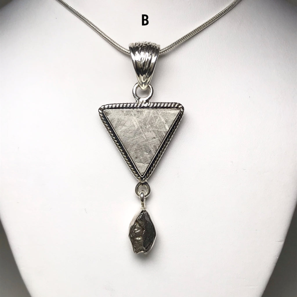 Muonionalusta and Campo Del Cielo Meteorite Pendant - Rocks and Gems Canada