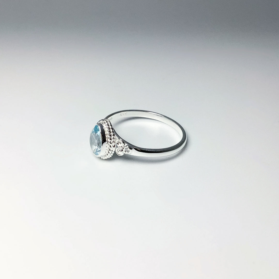Blue Topaz Ring - Rocks and Gems Canada