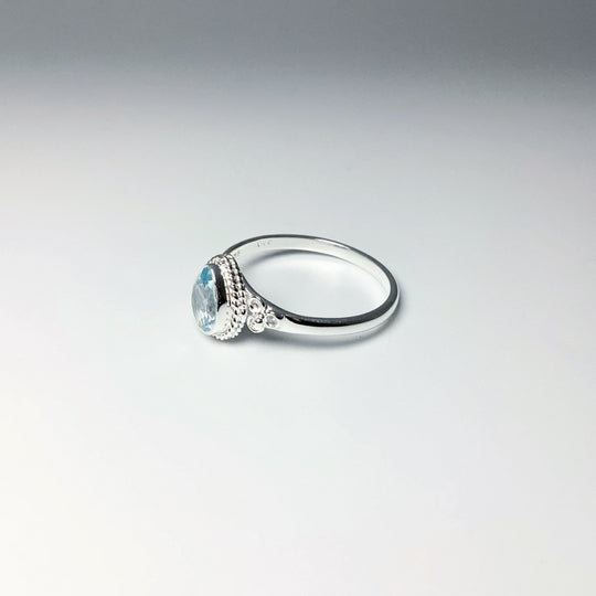 Blue Topaz Ring - Rocks and Gems Canada
