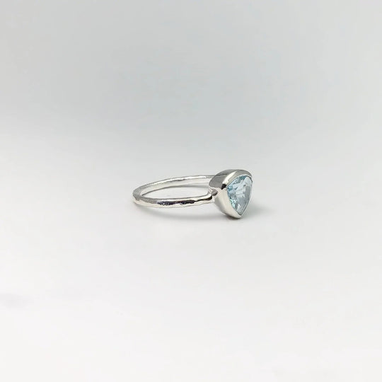 Blue Topaz Ring - Rocks and Gems Canada