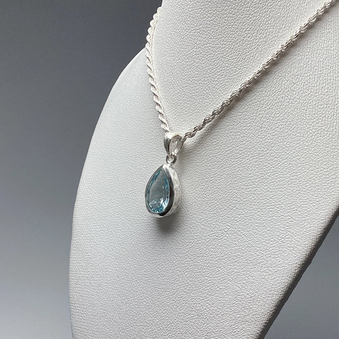 Blue Topaz Pendant - Rocks and Gems Canada