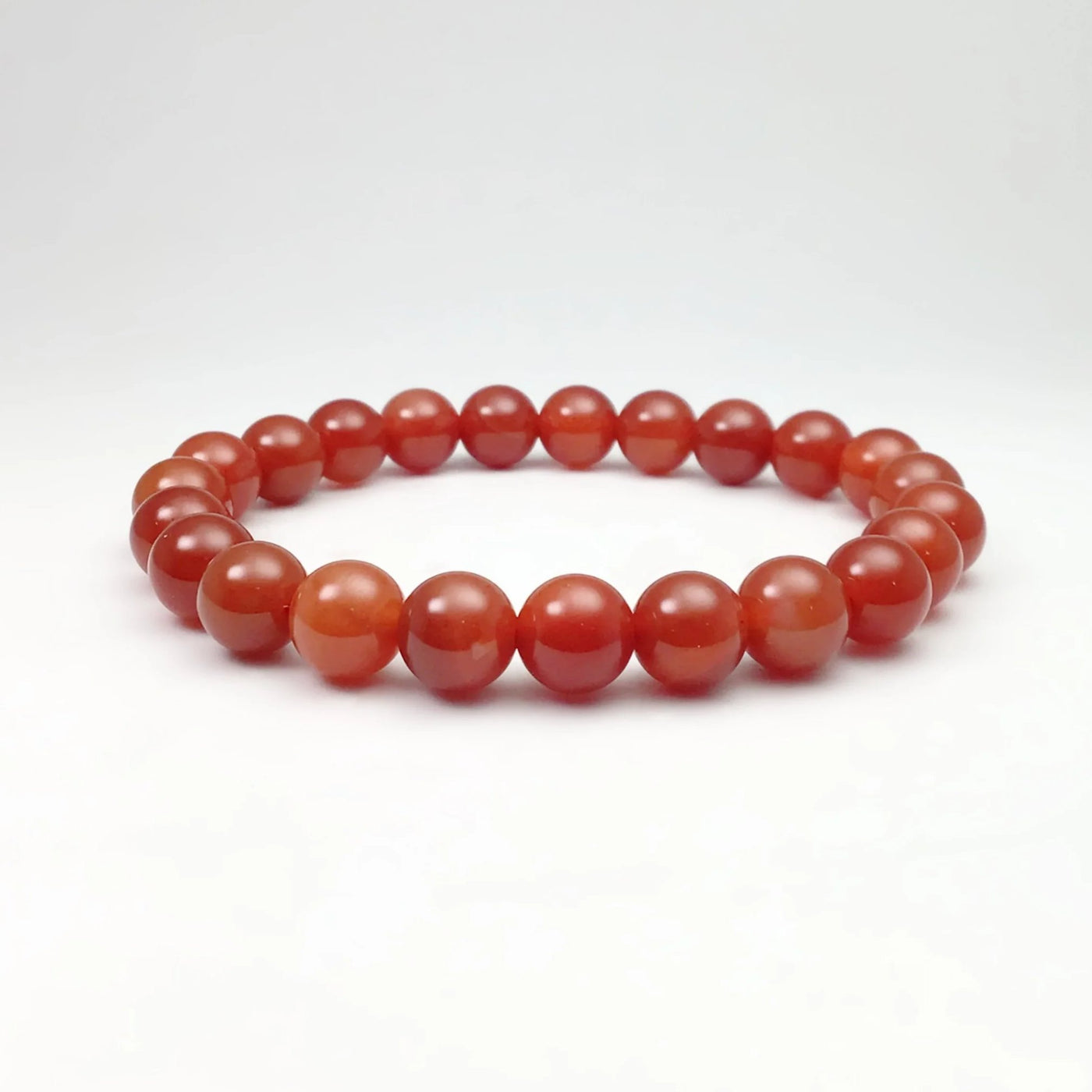 Carnelian Agate Beaded Bracelet