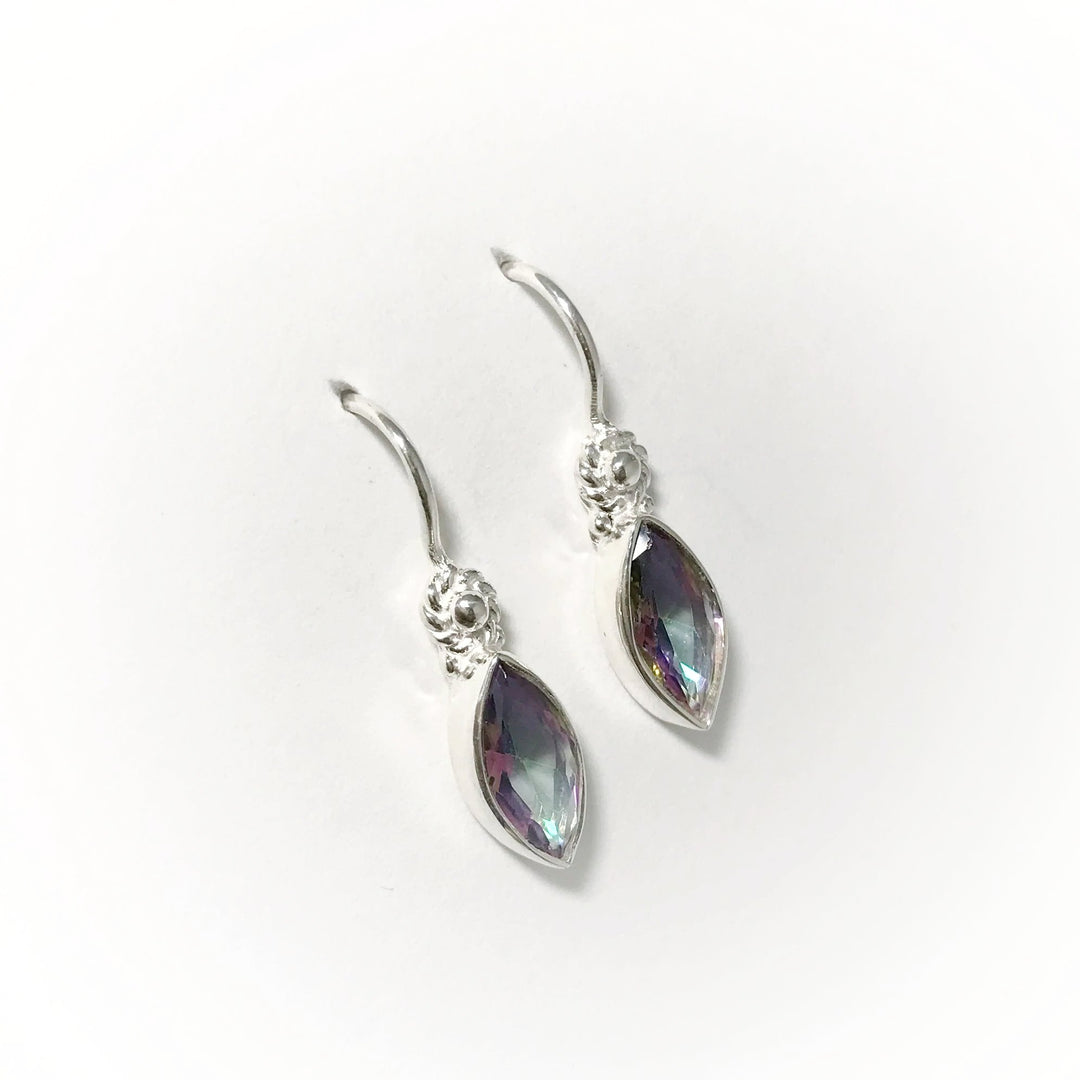 Mystic Topaz Dangle Earrings - Rocks and Gems Canada