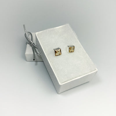 Citrine Stud Earrings