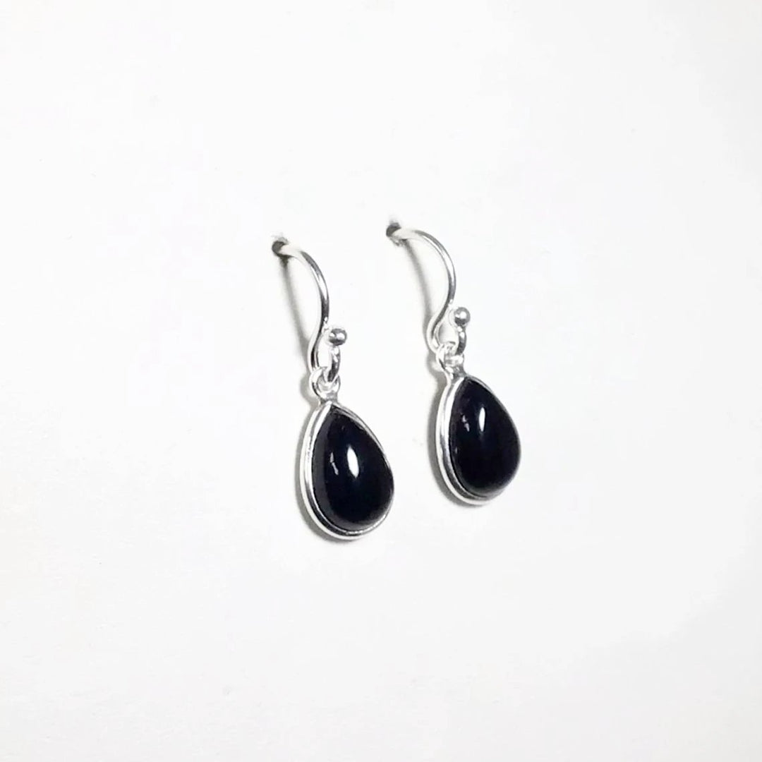 Black Onyx Dangle Earrings - Rocks and Gems Canada