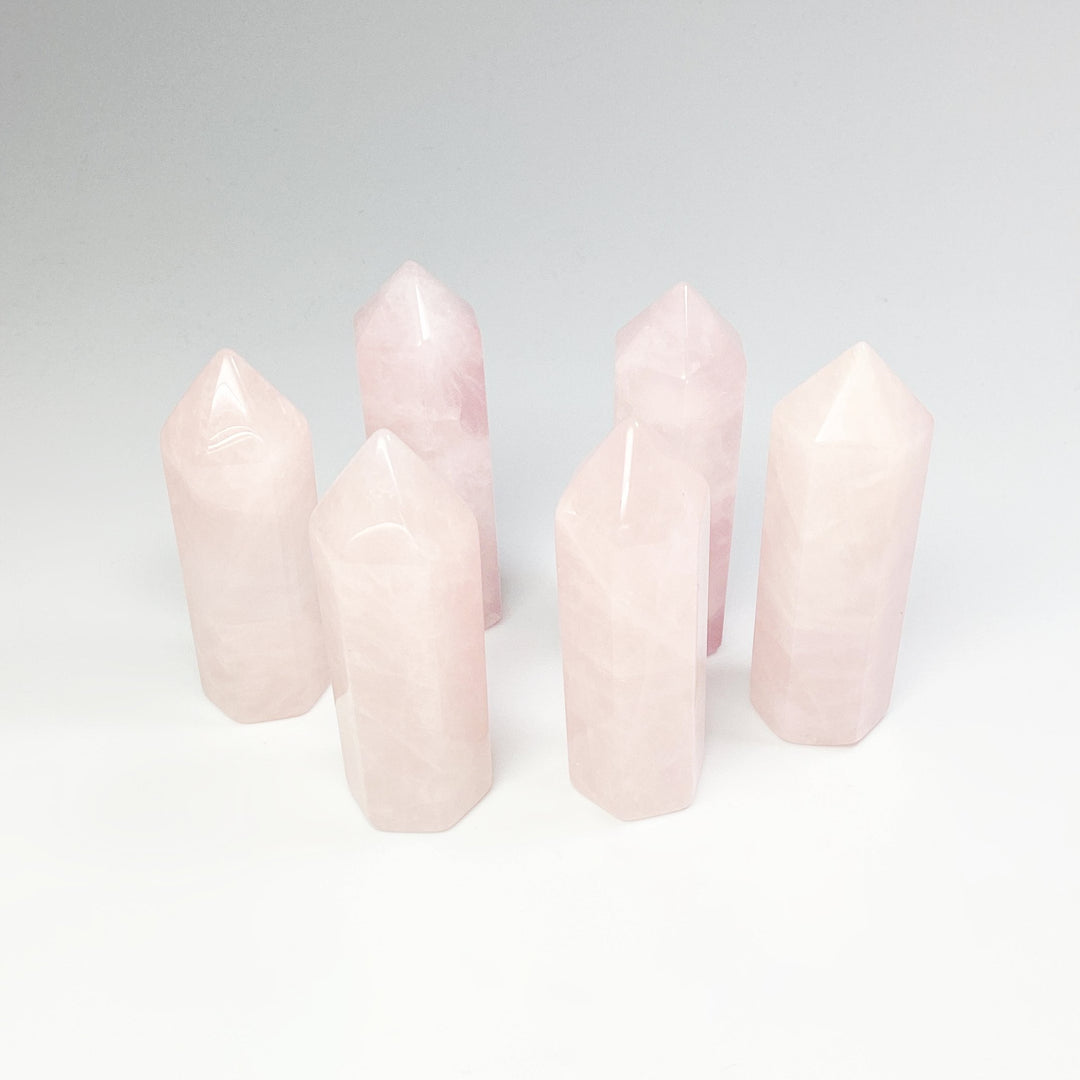 Polished Rose Quartz Point - Rocks and Gems Canada